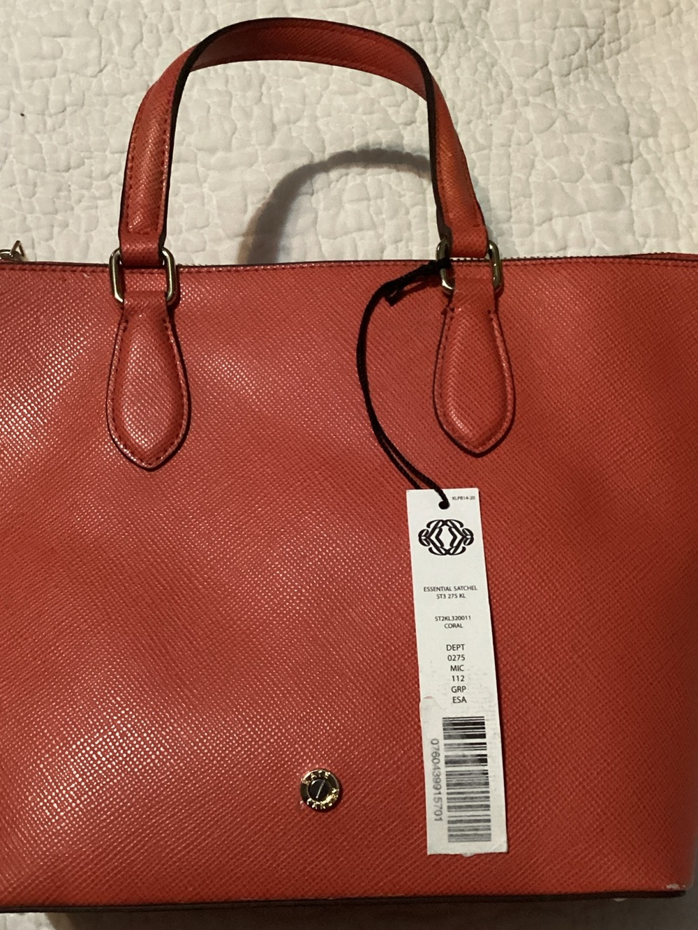 Essential Satchel Coral Womens Tote - Unbranded